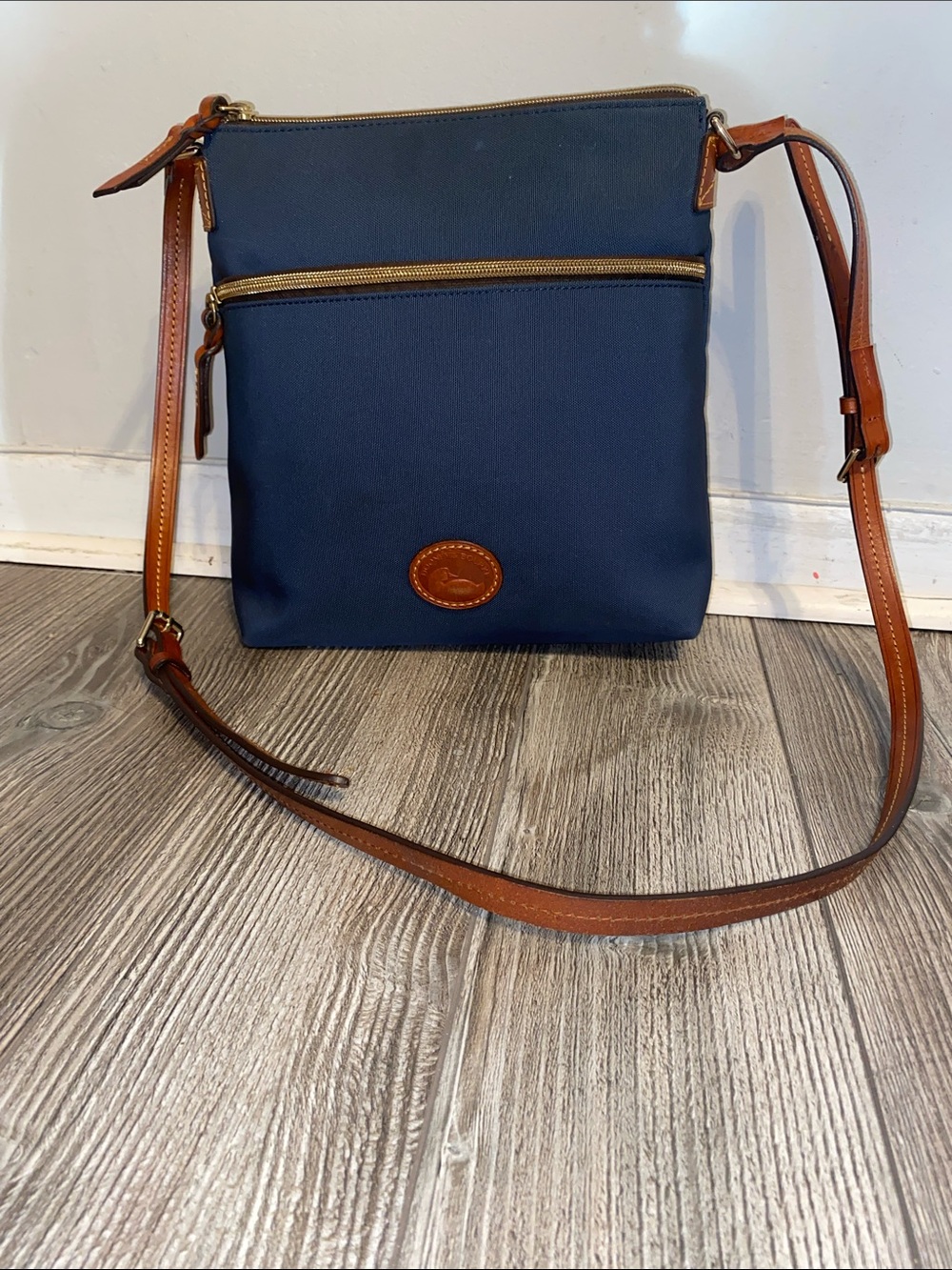 Dooney & Bourke Coated Canvas /leather Crossbody bag